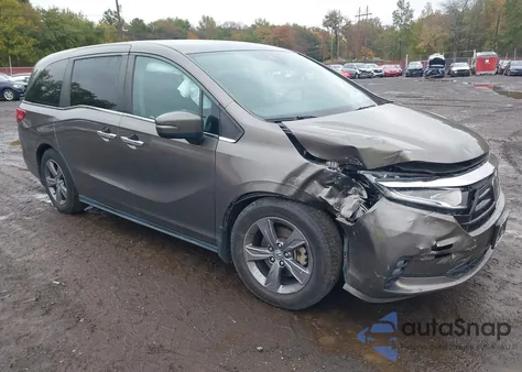 2021 Honda Odyssey Ex z USA, uszkodzony, nr VIN 5FNRL6H53MB036922